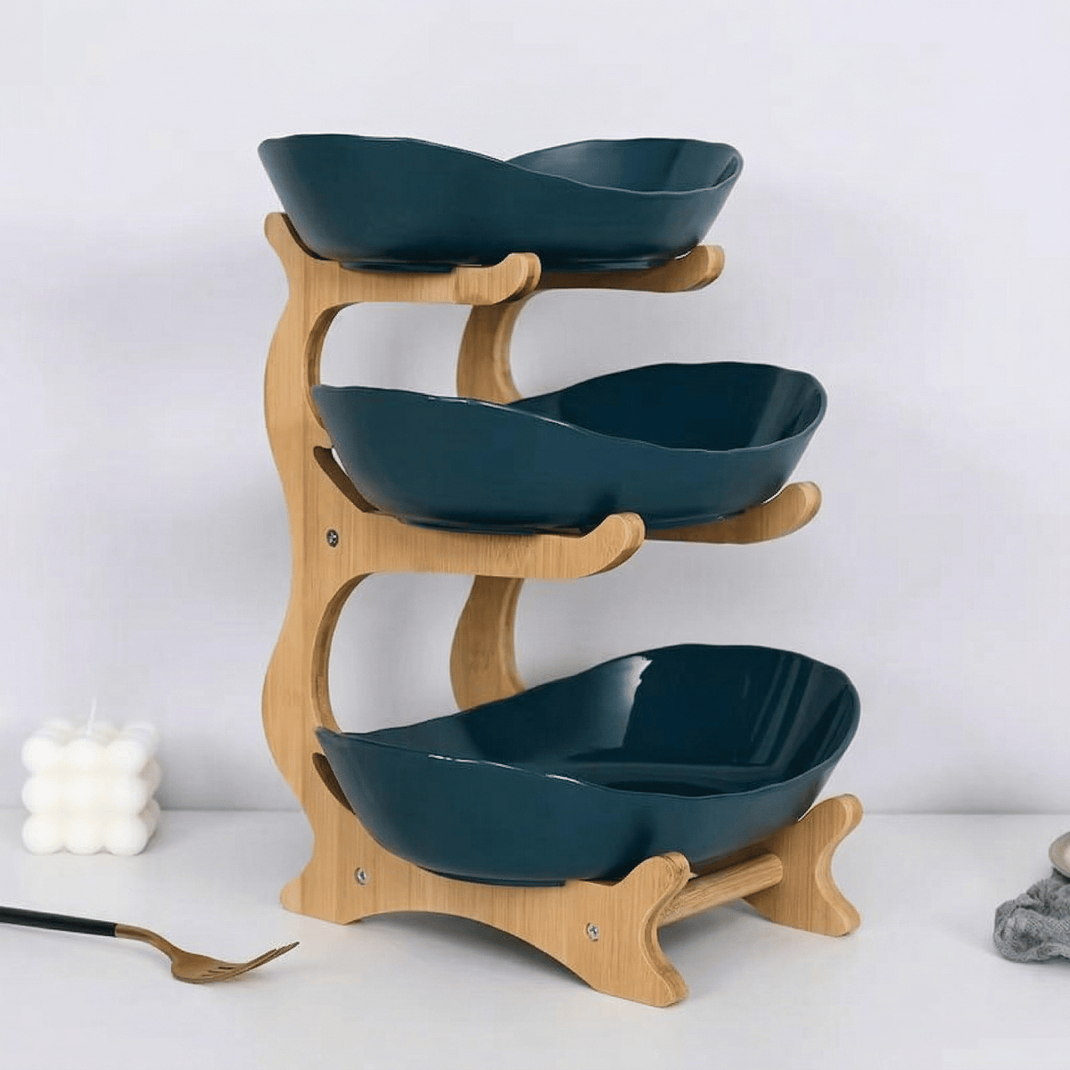 OrganiMax – 3 Tier Kitchen Counter Organizer – Green / BUY 1