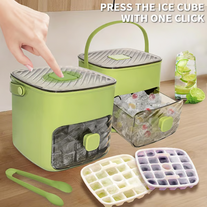 Portable Ice Maker with Lid and Storage Box (48 Cubes) – image 3