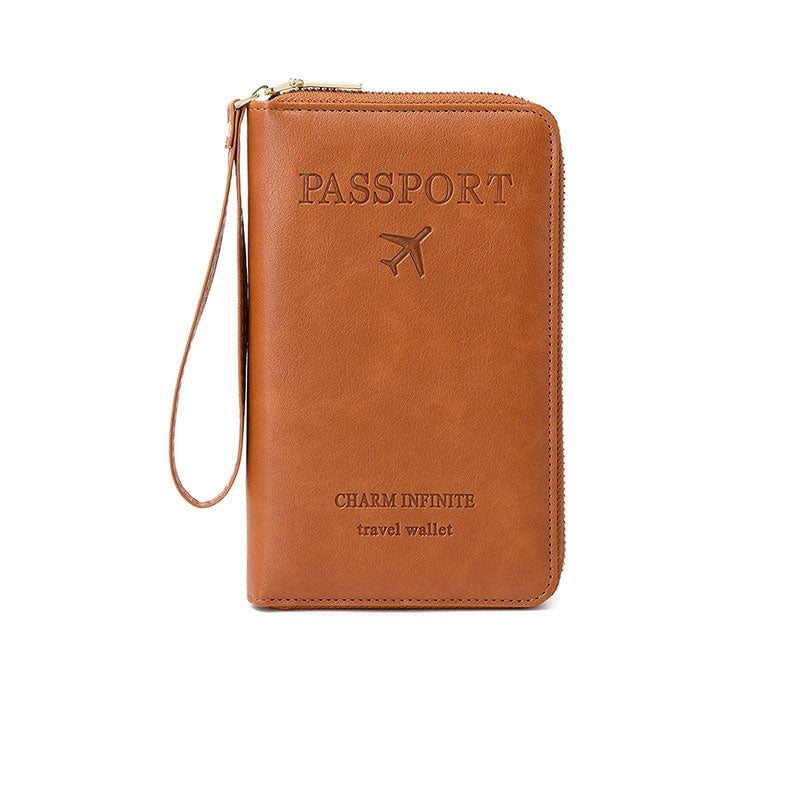 VoyagerElite - RFID Travel Companion Wallet – Brown