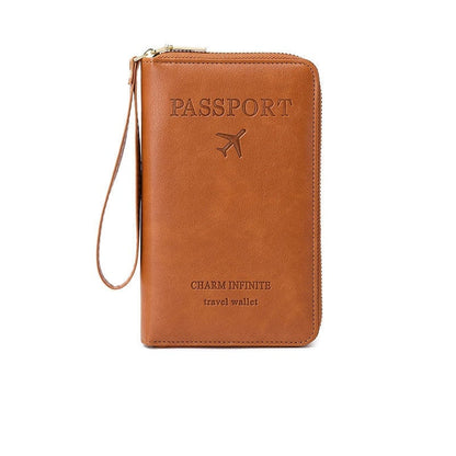 VoyagerElite - RFID Travel Companion Wallet – Brown