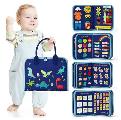 LittleLogic – Montessori Busy Play Board – Blue / 5 page