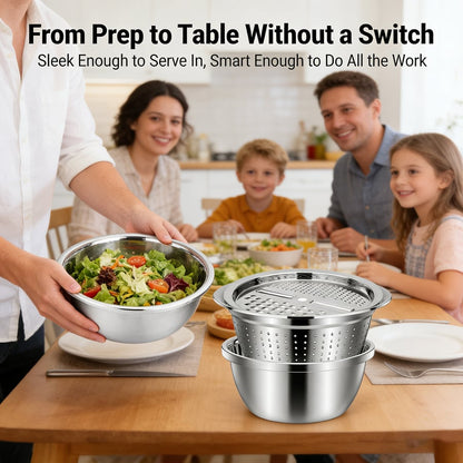 GrateCraft | 3-in-1 Stainless Steel Grater Bowl – image 4