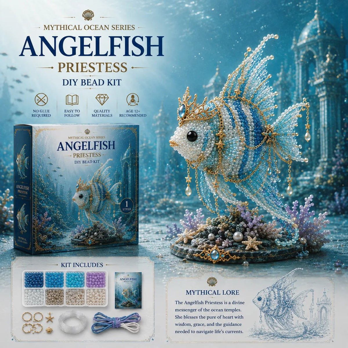 SeaSpark – Mythical Ocean Craft Bead Set – Angelfish Priestess