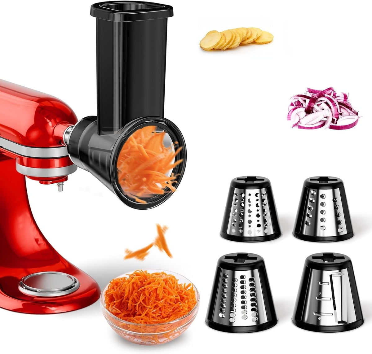 SwiftSlice – Multi-Blade Food Processor Attachment – Black