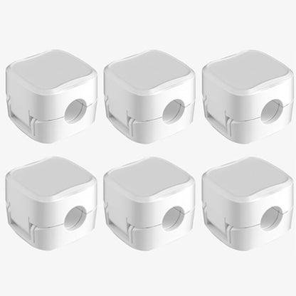 CordMate – Easy Adhesive Cable Management – 1 SET—White（6 pcs）