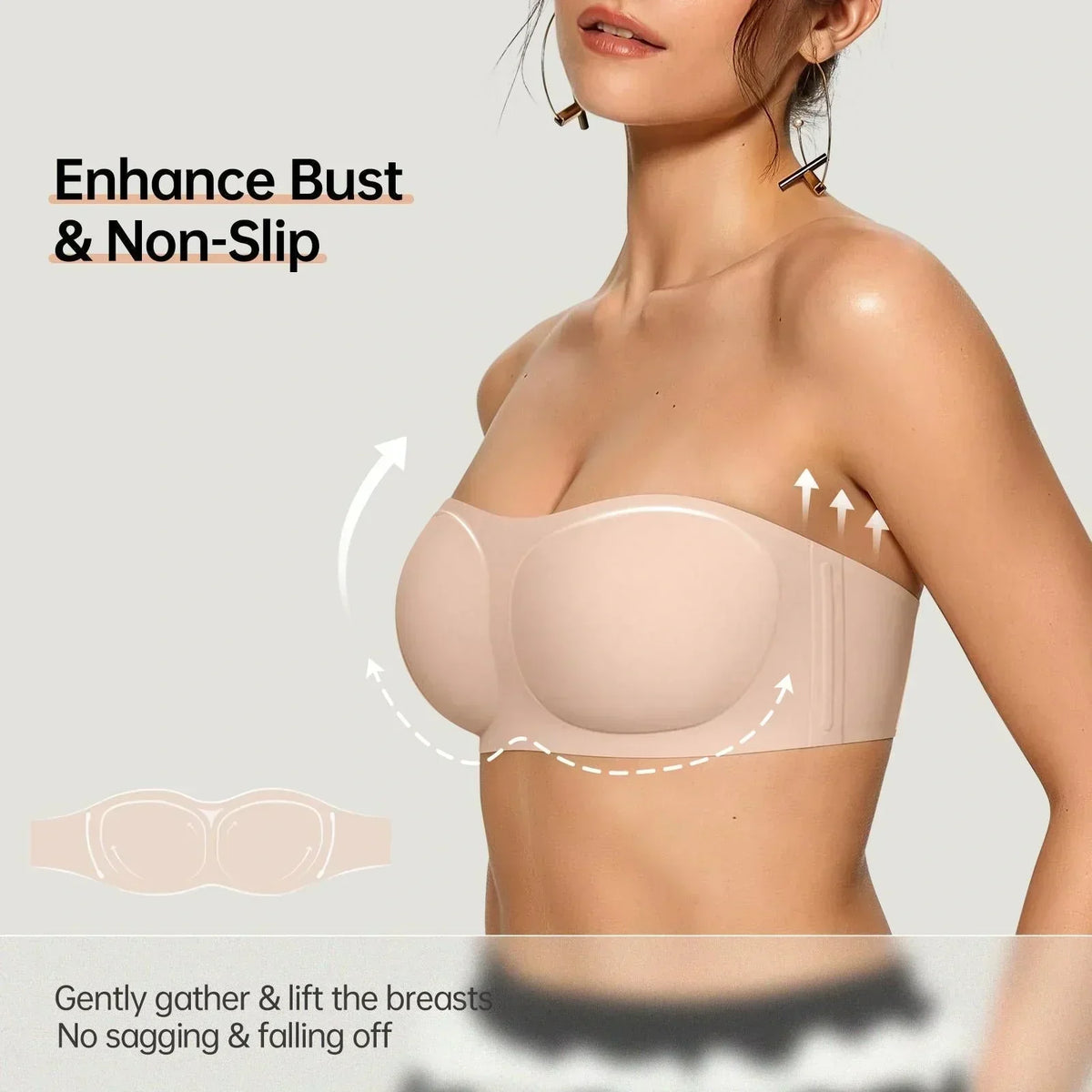 VelvetHold – Non-Slip Strapless Bra – image 6