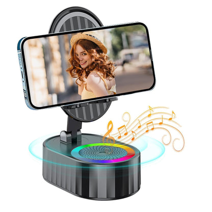 VibeDock – Cell Phone Stand with Sound Amplifier – Black