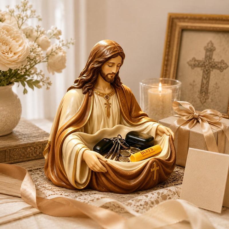 FaithKeeper – Handcrafted Jesus Storage Bowl – image 12