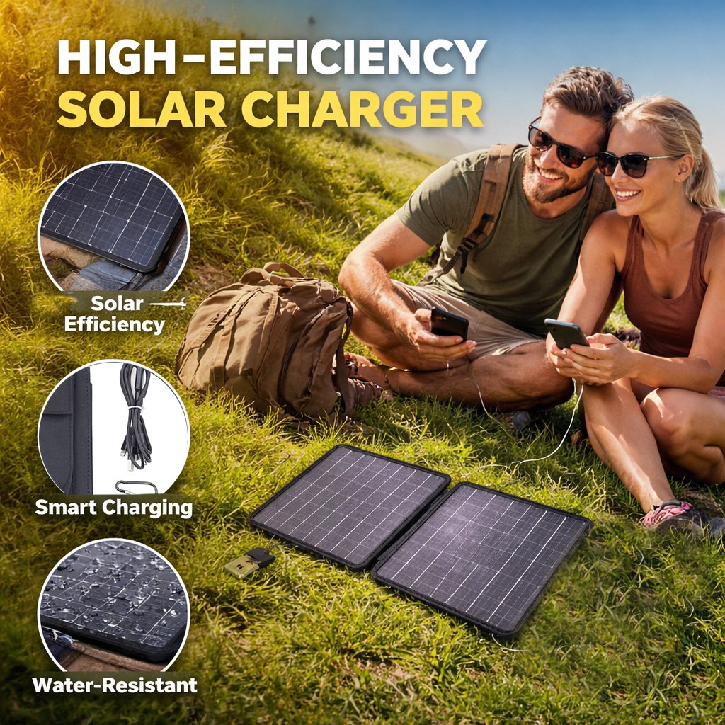 EcoSun – Solar Powered Folding Travel Bag – Buy 2 Save Extra 10$