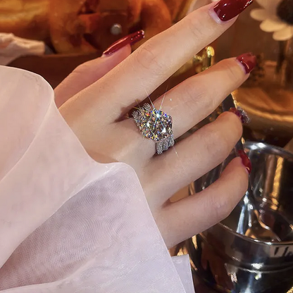 RomaBrilliance – Elegant 5 Carat Moissanite Ring – image 10