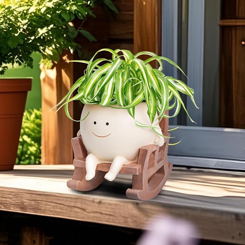 ArtSeat – Unique Chair-Shaped Resin Planter Vase – image 2