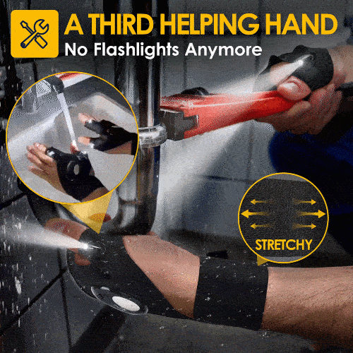 GlowGrip – Hands-Free LED Half Finger Gloves – Buy 1