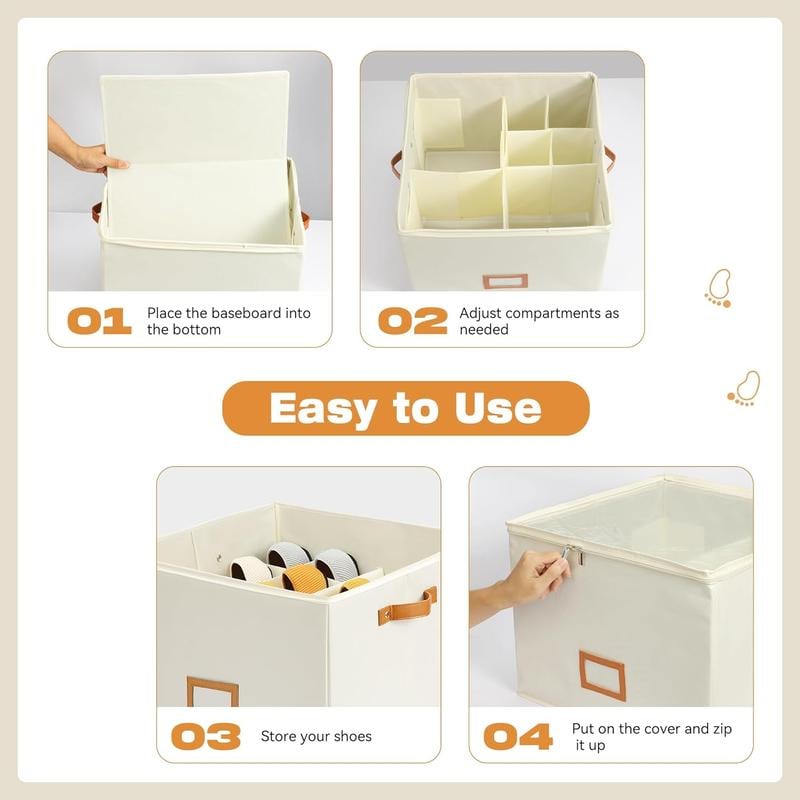 SoftStore – Collapsible Fabric Shoe Organizer Box – image 4