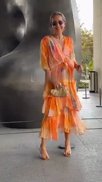 AuraFlow – Watercolor Chiffon Maxi Dress – image 10