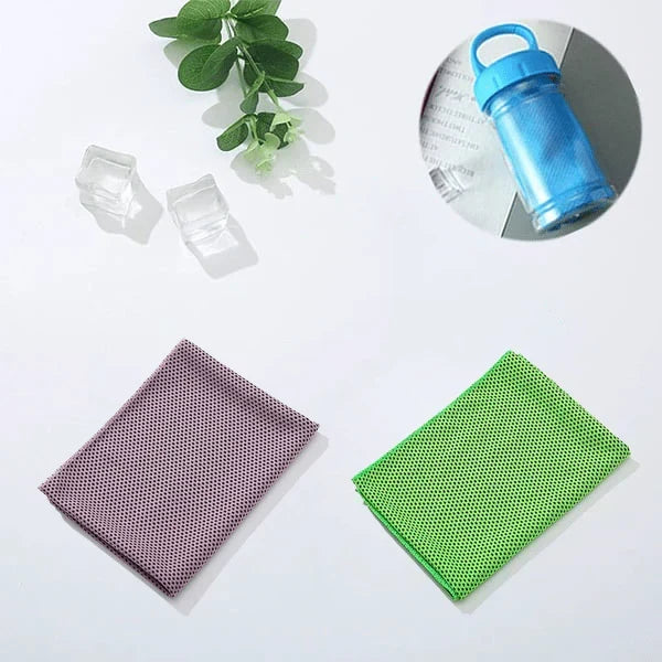 ChillWrap – Rapid Cooling Towel – Pink / Green