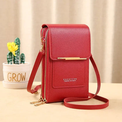 ChicVault – Secure Crossbody Wallet Bag – RED