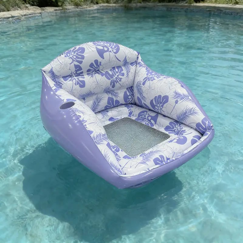 AquaLounge - Luxury Inflatable Pool Sofa – 1 x Purple