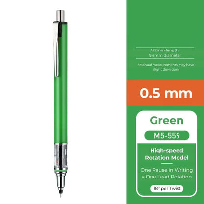 WritePro – Advance Mechanical Pencil M5-559, 0.3 mm – 0.7 mm – Green 0.5 mm