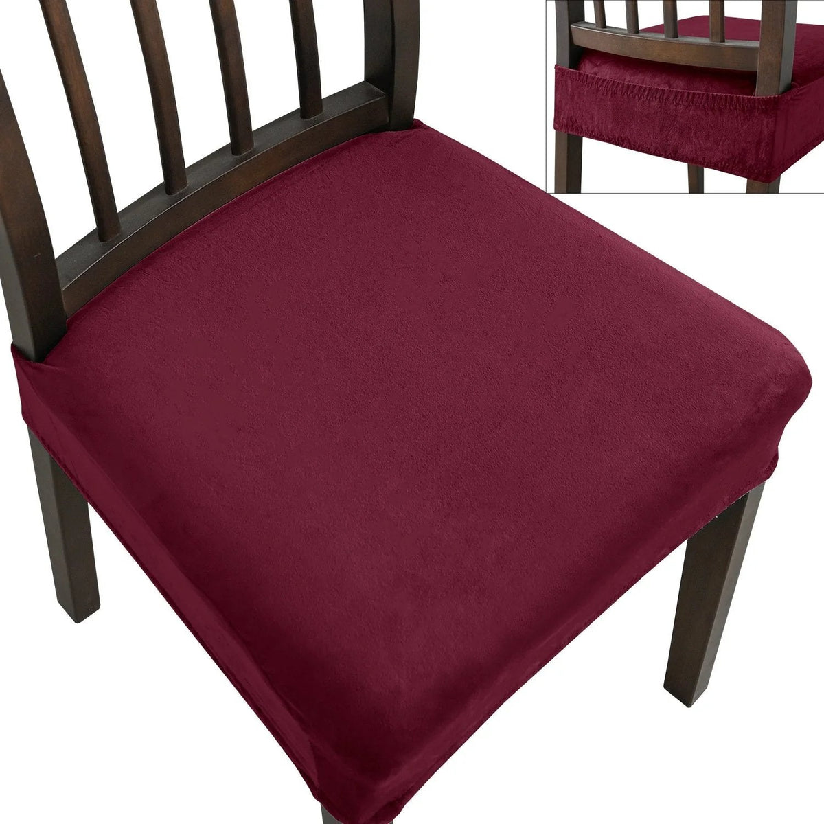 ChairEase – Washable Jacquard Chair Protector – Wine Red