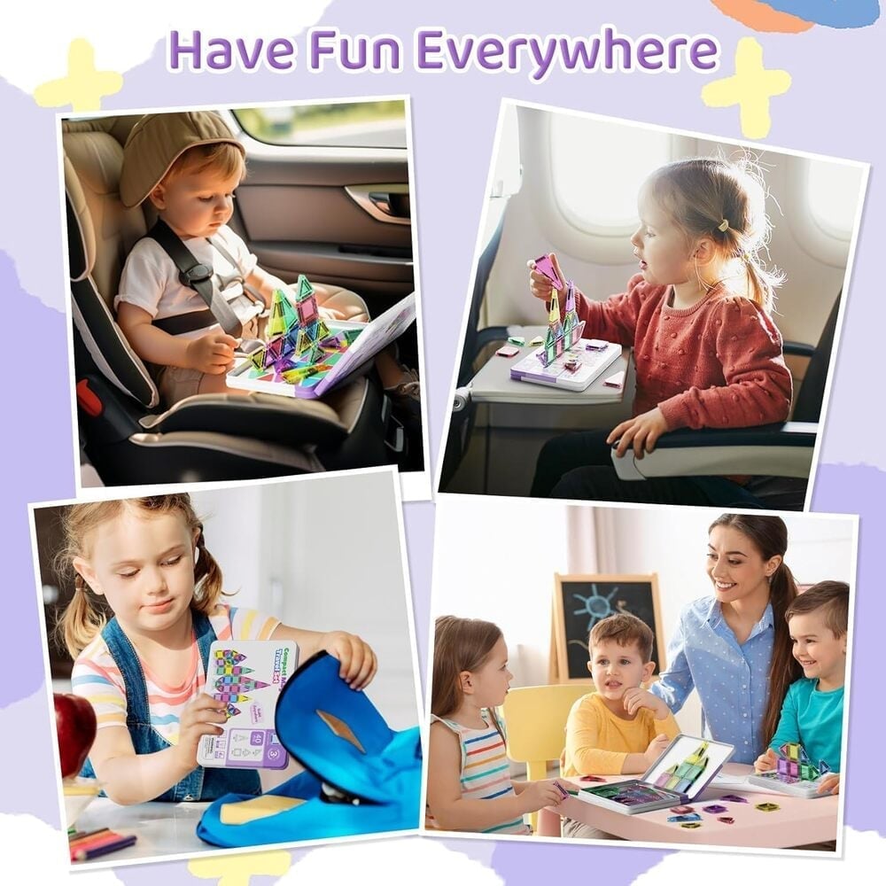MagnaBuild – Magnetic Tiles Building Blocks Set – image 7