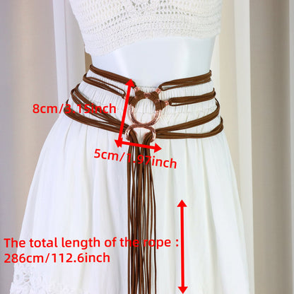 NordicForge – Viking Braided Leather Belt Set – image 9