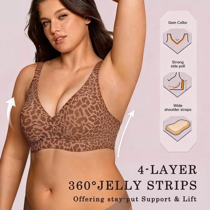 BoldContour - Wire-Free Leopard Bra – image 11