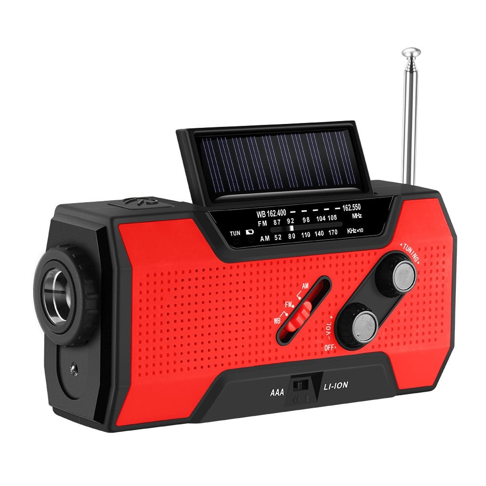 PowerCast Elite – 4-in-1 Emergency Radio – Red / Buy 1