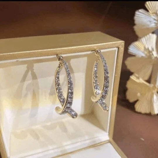 CelestiaCross - Statement Earrings – Set 2Gold+Sliver / Without Gift Box