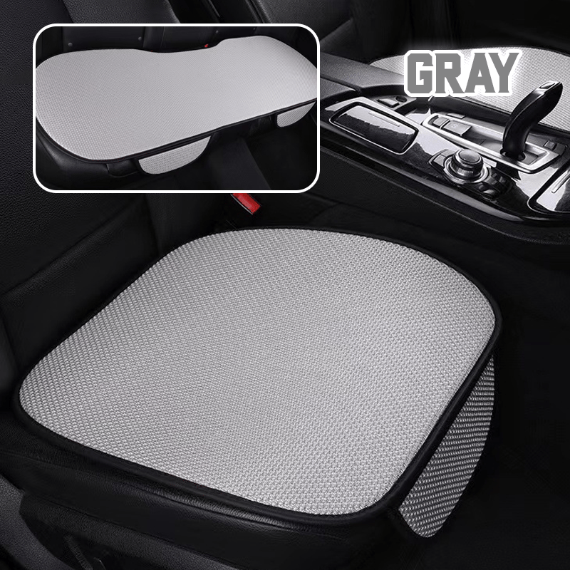 SeatBreeze – Breathable Seat Cover Cool Anti Slip Comfort – Gray / Fullset (2 Front Seats + Full Backseats)