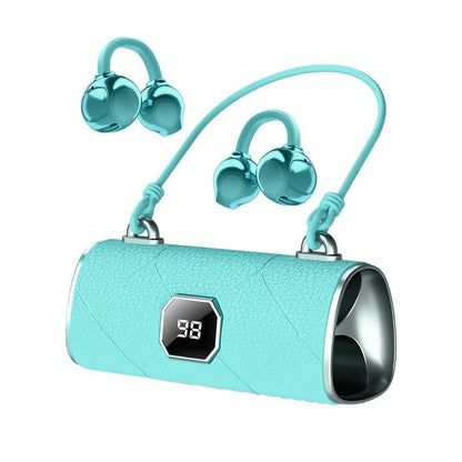 AuraClip – Fashion Clip-On Headphones Secure Fit – headphones / blue