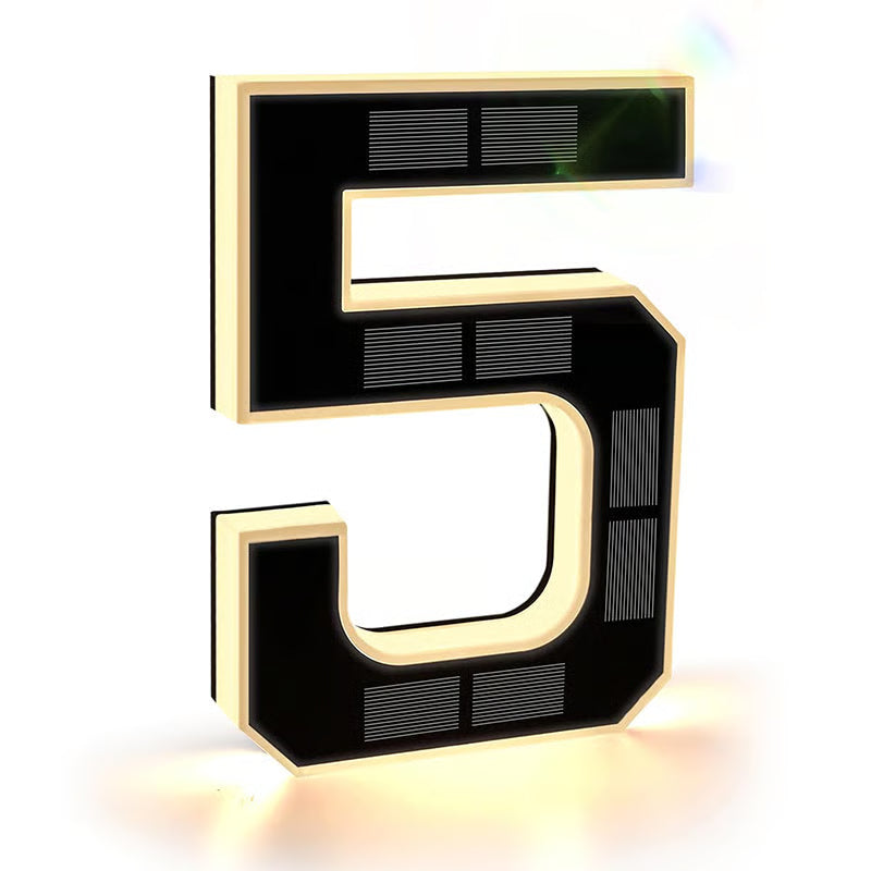 LumiSign – Solar Outdoor Address Number Light – 5