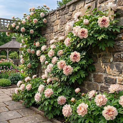 Rare Climbing Peony BulbsBig Full Blooms, Cold Hardy Perennial, Easy to Grow Garden Favorite – All that Jazz / 5 Bulbs