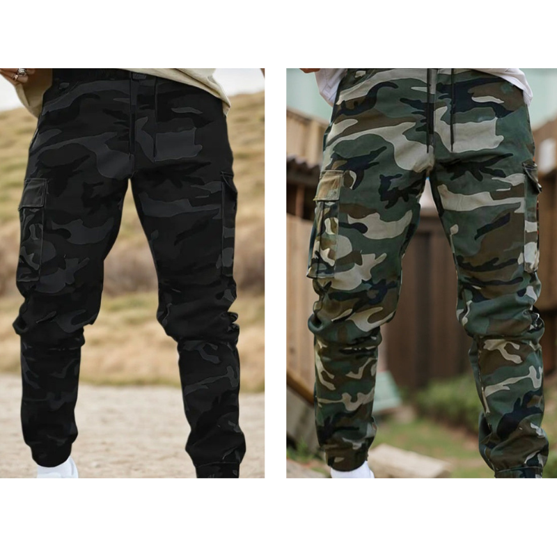 StrikeForce – Heavy-Duty Multi-Utility Tactical Pants – Black+Army Green (Free shipping) / S
