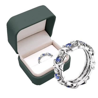 Moissanova – Magnetology Moissanite Diamond Ring – BLUE / 5