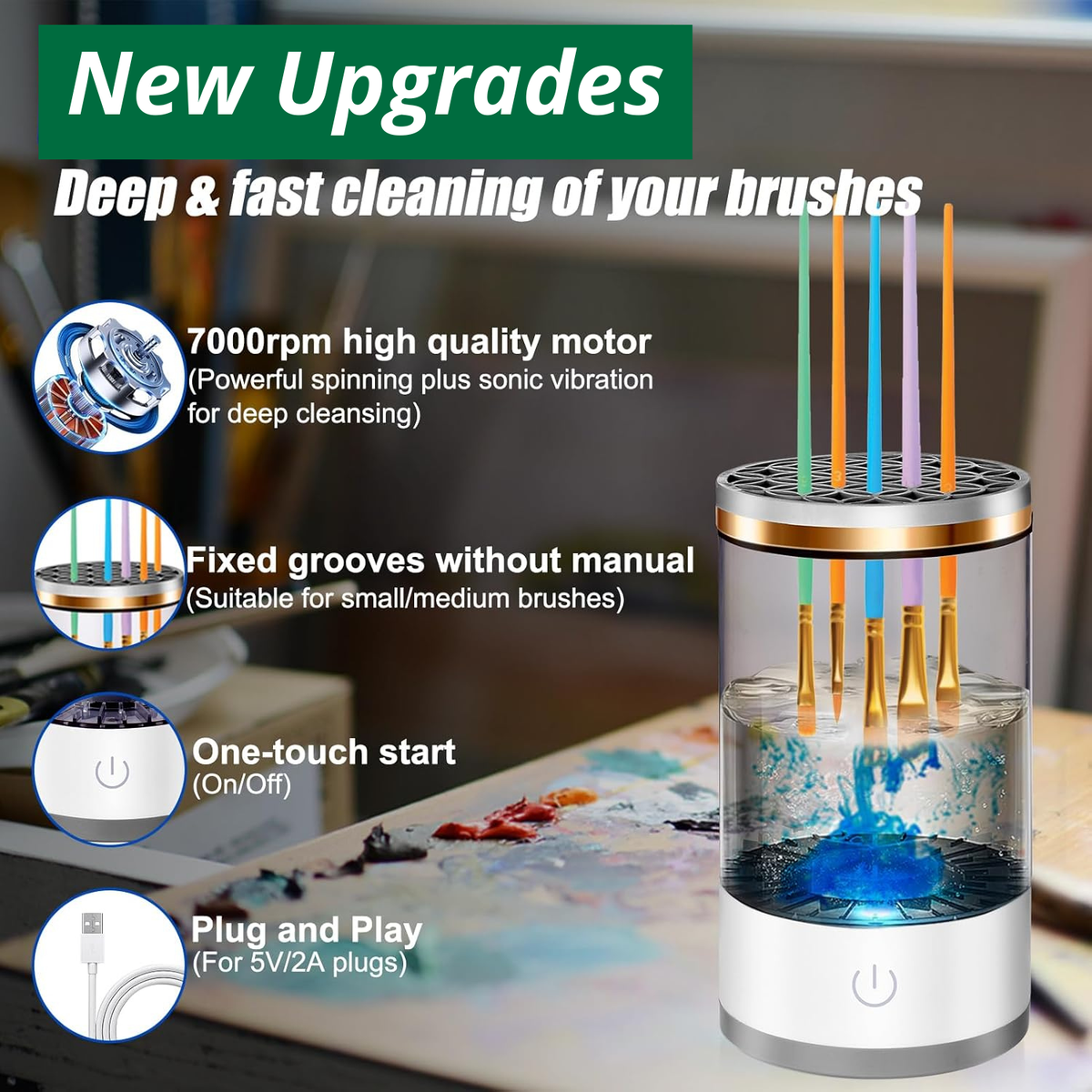 SpinClean – Portable Brush Cleaning Machine – image 6