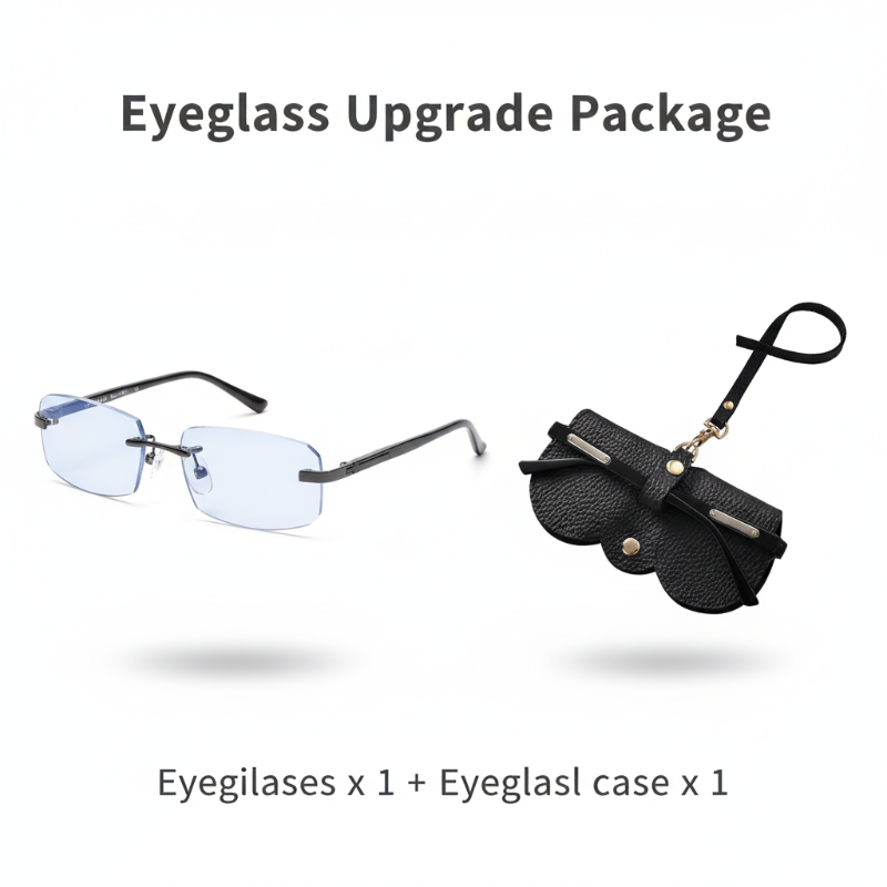 FocusFlex – Anti-Blue Light Smart Readers – Blue / Eyeglasses + Eyeglass Case / '+1.00 / 40-45 YEAR OF AGE