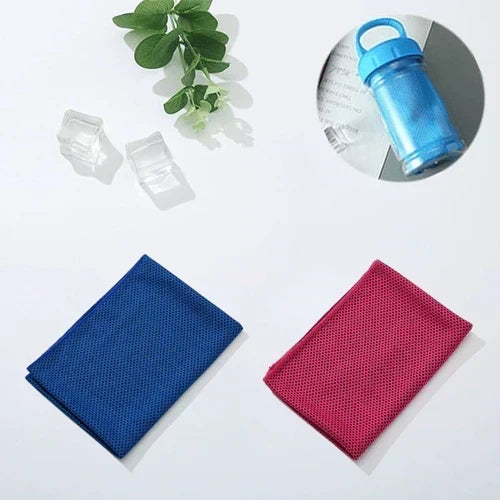 ChillWrap – Rapid Cooling Towel – Navy Blue / Rose