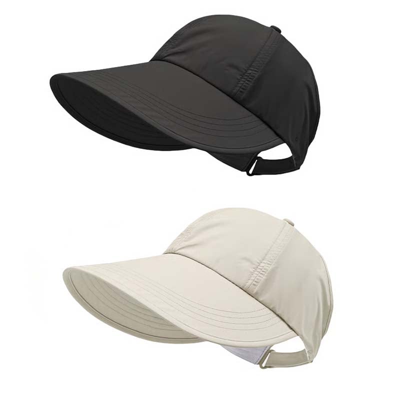 ShadeCore – Elegant UV Protection Sun Hat – Black + Off White