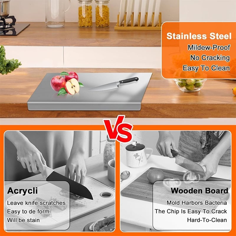 ChefSteel – Stainless Steel Kitchen Cutting Board – image 5