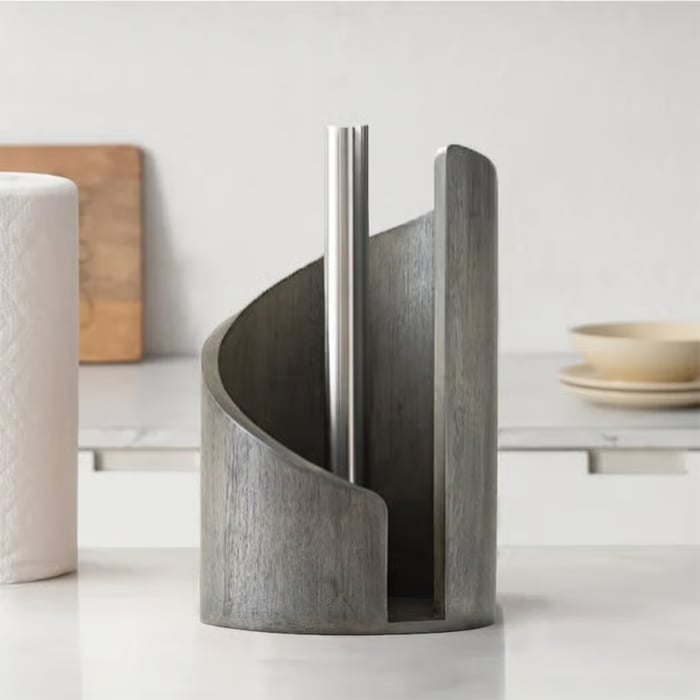 PeakHold – Mountain Paper Towel Holder Countertop – Gray