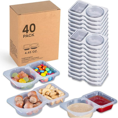 BiteBox Duo – Fresh Storage Snack Container – 40 pcs
