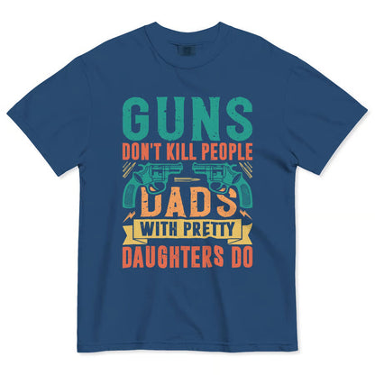 LegacyGrand – Proud Grandpa Humor Graphic T-Shirt – Dads / Blue / XS