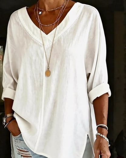 LunaCot Vee – Relaxed Cotton Top – image 2