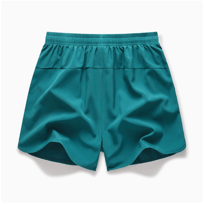FlexCore - Men's Quick-Dry Running Shorts – Cyan / S