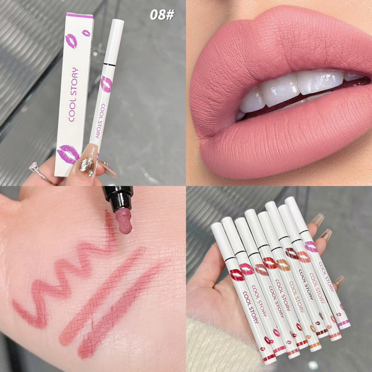BoldTrace – 2-in-1 Lip Definition Pen – 08 # / 01 # / BUY 1 GET 1 FREE(2 PCS)