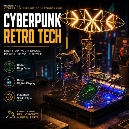 NeonForge - Handmade Cyberpunk Circuit Sculpture Lamp – image 2