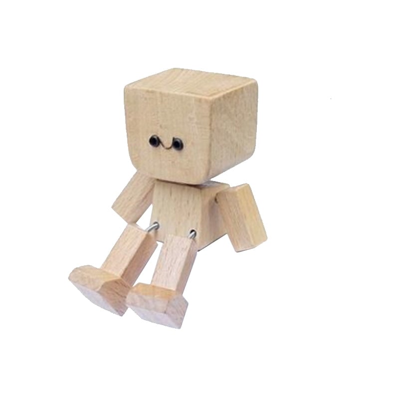 Nod & Wiggle – Lively Wooden Companion – 1 set (with 12 expression accessories)