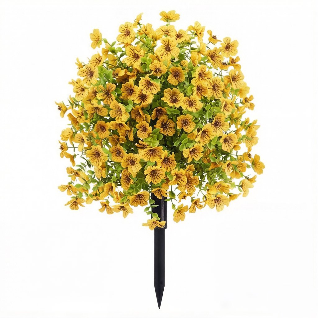 VividPetals – All-Weather Floral Set – Yellow / Buy 1
