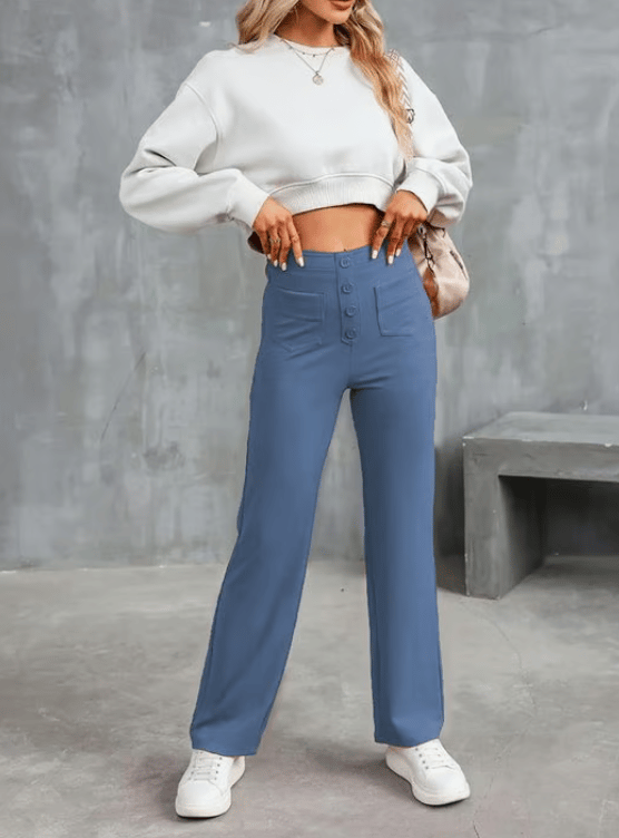 CargoFlex – Multi-Pocket Utility Pants – Blue / S