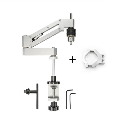 TapXpress – Light Duty Electric Drill Tapping Stand – Silver / C-type clip